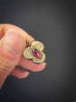 VICTORIAN 9CT GOLD & GARNET TREFOIL CLOVER PENDANT