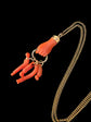 19TH CENTURY CORAL HAND PENDANT