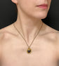 VICTORIAN 15CT GOLD SNAKE WITH GARNET PENDANT