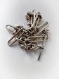 VICTORIAN SILVER PAPERCLIP ALBERT CHAIN