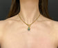 ETRUSCAN REVIVAL 15CT GOLD & TURQUOISE PENDANT