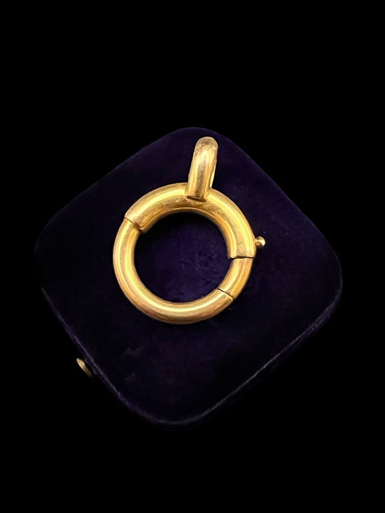 VICTORIAN CHUNKY 15CT GOLD BOLT RING CLASP