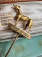 THE MAGNIFICENT MASTER MCGRATH 18CT GOLD GREYHOUND STICKPIN