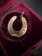 VICTORIAN DIAMOND & RUBY 15CT GOLD HORSESHOE PENDANT ‘SANS ADIEU’