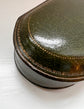 DARK GREEN OVAL TOOLED LEATHER MULTI RING BOX