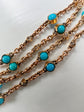 VICTORIAN TURQUOISE & DIAMOND CHAIN