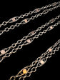 19TH CENTURY FRENCH SILVER & GOLD GUARD CHAIN