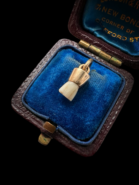 19TH CENTURY MILK TOOTH PENDANT