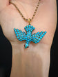 19TH CENTURY PAVÉ TURQUOISE SAINT ESPRIT DOVE PENDANT