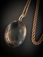 VICTORIAN LARGE ROCK CRYSTAL PENDANT