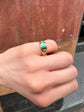 VICTORIAN 18CT GOLD & TURQUOISE GYPSY RING