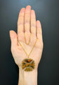 VICTORIAN AGATE & 15CT GOLD MALTESE CROSS