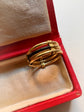 VICTORIAN ELEPHANT HAIR & 14CT GOLD BAND RING