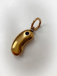 VICTORIAN 15CT GOLD & SAPPHIRE LUCKY BEAN PENDANT