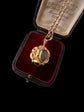 VICTORIAN 15CT GOLD & GARNET SPHERE PENDANT