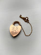 VICTORIAN 15CT GOLD WORKING PADLOCK & KEY