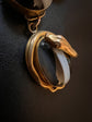 VICTORIAN BANDED AGATE & SNAKE GILT NECKLACE