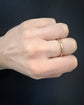 GEORGIAN 15CT GOLD CHASED SPLIT RING