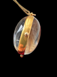 LARGE VICTORIAN OVAL 18CT GOLD & ROCK CRYSTAL LOCKET