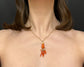 19TH CENTURY CORAL HAND PENDANT