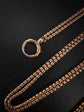 VICTORIAN 15CT GOLD PIERCED BOX LINK CHAIN