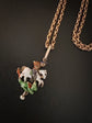 19TH CENTURY GEORGE & THE DRAGON ENAMEL PENDANT