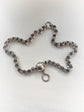 VICTORIAN CHUNKY SILVER CHAIN WITH LARGE BAIL & BOLT RING