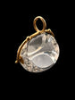 LARGE 18CT GOLD & ROCK CRYSTAL SPINNER PENDANT