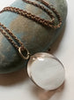 VICTORIAN LARGE ROCK CRYSTAL PENDANT