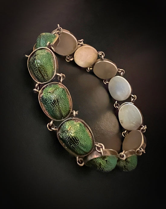 VICTORIAN SCARAB BEETLE BRACELET