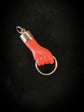 19TH CENTURY CORAL & 18CT GOLD HAND PENDANT