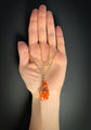 EARLY 19TH CENTURY CORAL HAND FIGA PENDANT