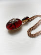 VICTORIAN CHUNKY GARNET & DIAMOND PENDANT