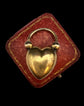 VICTORIAN 15CT GOLD PUFFY HEART PADLOCK