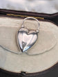 VICTORIAN SILVER HEART PADLOCK