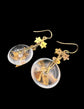 VICTORIAN GOLD FLY & ROCK CRYSTAL EARRINGS