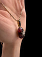 VICTORIAN CHUNKY GARNET & DIAMOND PENDANT