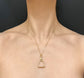 ANTIQUE 9CT GOLD STIRRUP PENDANT