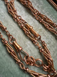 19TH CENTURY 18CT GOLD TWIST LINK ALBERT CHAIN