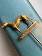 THE MAGNIFICENT MASTER MCGRATH 18CT GOLD GREYHOUND STICKPIN