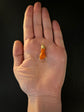 19TH CENTURY CORAL & 18CT GOLD HAND PENDANT