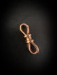 ANTIQUE 15CT GOLD DOUBLE DOGCLIP