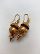 ETRUSCAN REVIVAL SNAKE & SPHERE DROP EARRINGS