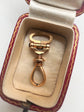 LARGE FRENCH 18CT GOLD ANTIQUE DOG CLIP / BAIL