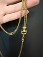 19TH CENTURY GAURD CHAIN WITH HAND CLASP