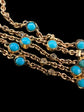 VICTORIAN TURQUOISE & DIAMOND CHAIN