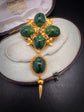 VICTORIAN SCARAB BEETLE BOXED PARURE