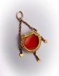 GEORGIAN CARNELIAN SHELL & HEART PENDANT