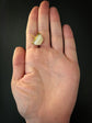 19TH CENTURY CHUNKY MOTHER OF PEARL & 15CT GOLD BASKET PENDANT