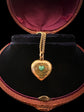 A VICTORIAN 15CT GOLD LOVE HEART PENDANT